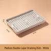 Double-Layer Kitchen Draining Tray - Tea Cup & Chopsticks Holder 