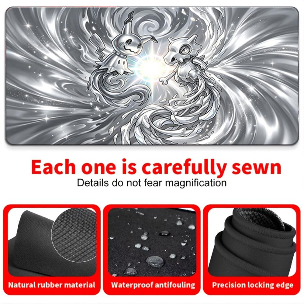 Pokemon Gengar Black White Ink Wash Gaming Mouse Pad NonSlip Desk Mat TCG Playmat 300x800x2mm