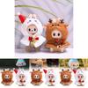 Festive Doll Clothing Christmas Reindeer And Snowman Plush Attachments For Collectors