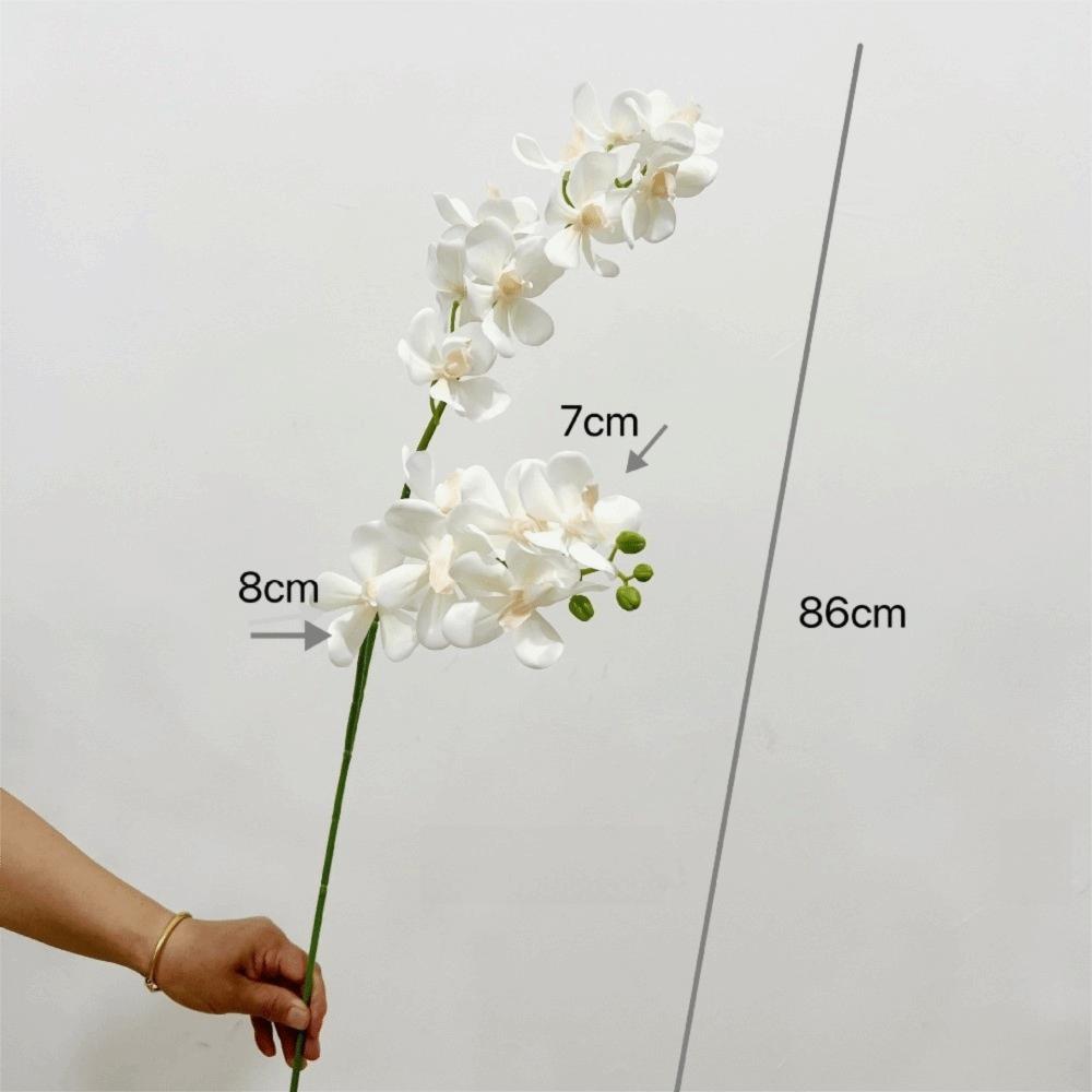 Long Branch Artificial Phalaenopsis 86cm Vanda Flower 3D Fake Flower  Art Accessories