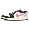 Jordan Air Jordan 1 DEER Love Journal Abrasion Resistant Low top Vintage Basketball Shoes Women's Black Pink DC0774-200(Team84-S-BOX)