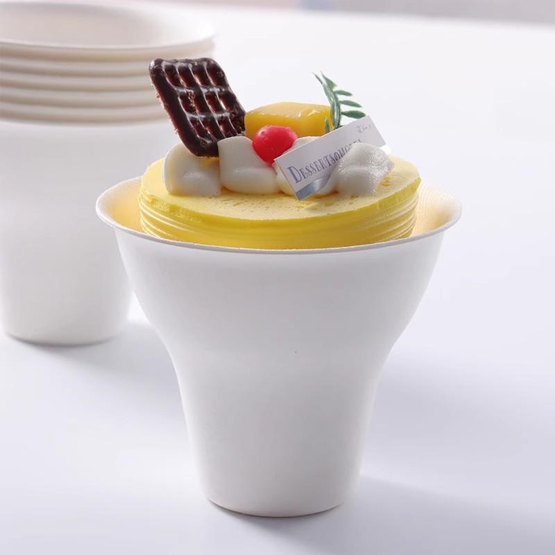 20/50Pcs Snow Cone Paper Cups, Disposable Cups for Snack Ice Cream Food Desserts, Paper Cups for Wedding Birthday Party