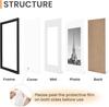 Upsimples Black Photo Frame A4 Set of 3 Picture Frames A4 29.7x21cm