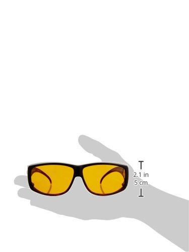 ESCHENBACH Wellness Protect Over-the-Eye Sunglasses, Large, Light Brown Lens, 1663-965