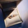 2019 Eco-Friendly Copper Austrian Zircon Petal Ring Women'S Wedding Ring Ring