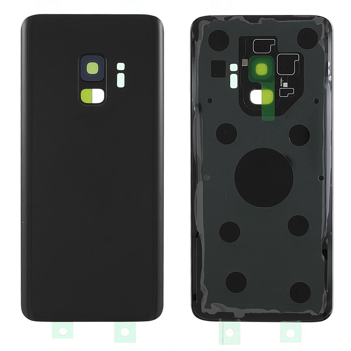 

Задня кришка корпусу акумулятора із кришкою об єктива камери та кільцем об єктива камери на заміну (без логотипу) для Samsung Samsung Galaxy S9 Black