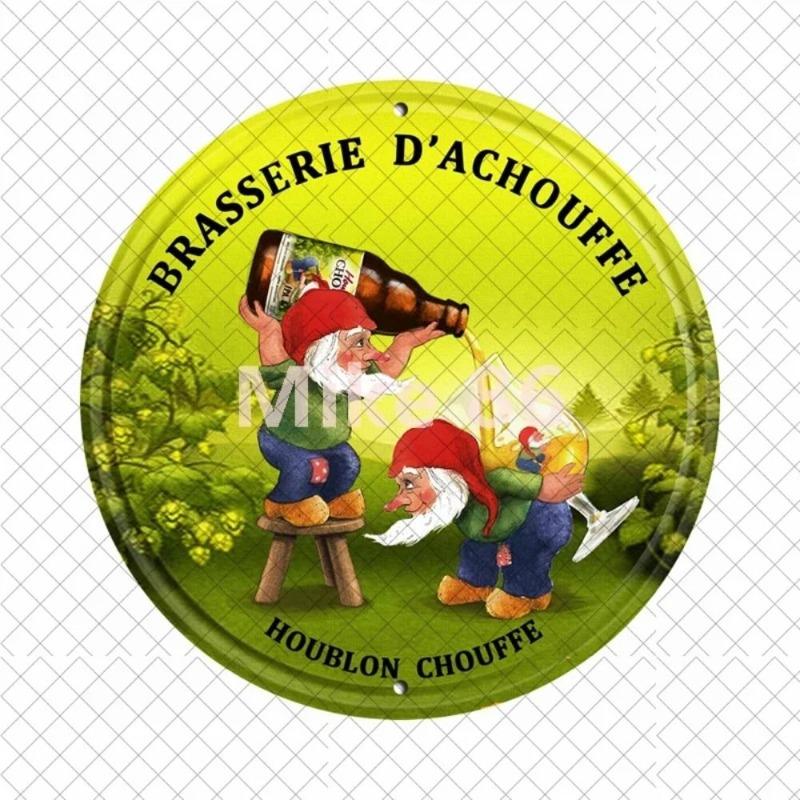 Beer Tin Sign, Metal Wall Decor Plaque 20x20cm