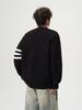 Men's Trendy Solid Color Round Neck Knitted Sweater - Autumn/Winter Casual Long Sleeve Korean Style Base Layer