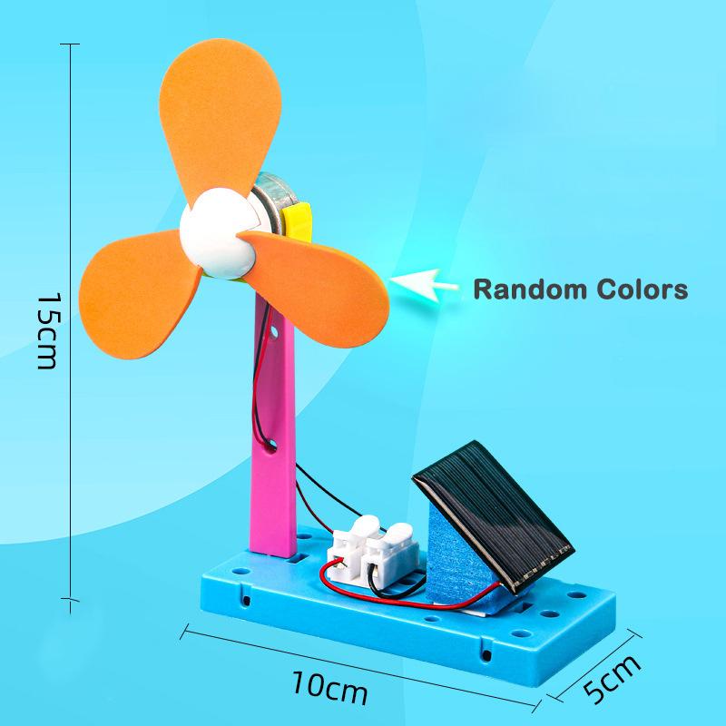 1Set Funny Science Experiments Solar Fan Children S Handcraft Equipment Material Kit Science Technology Small Production Gifts