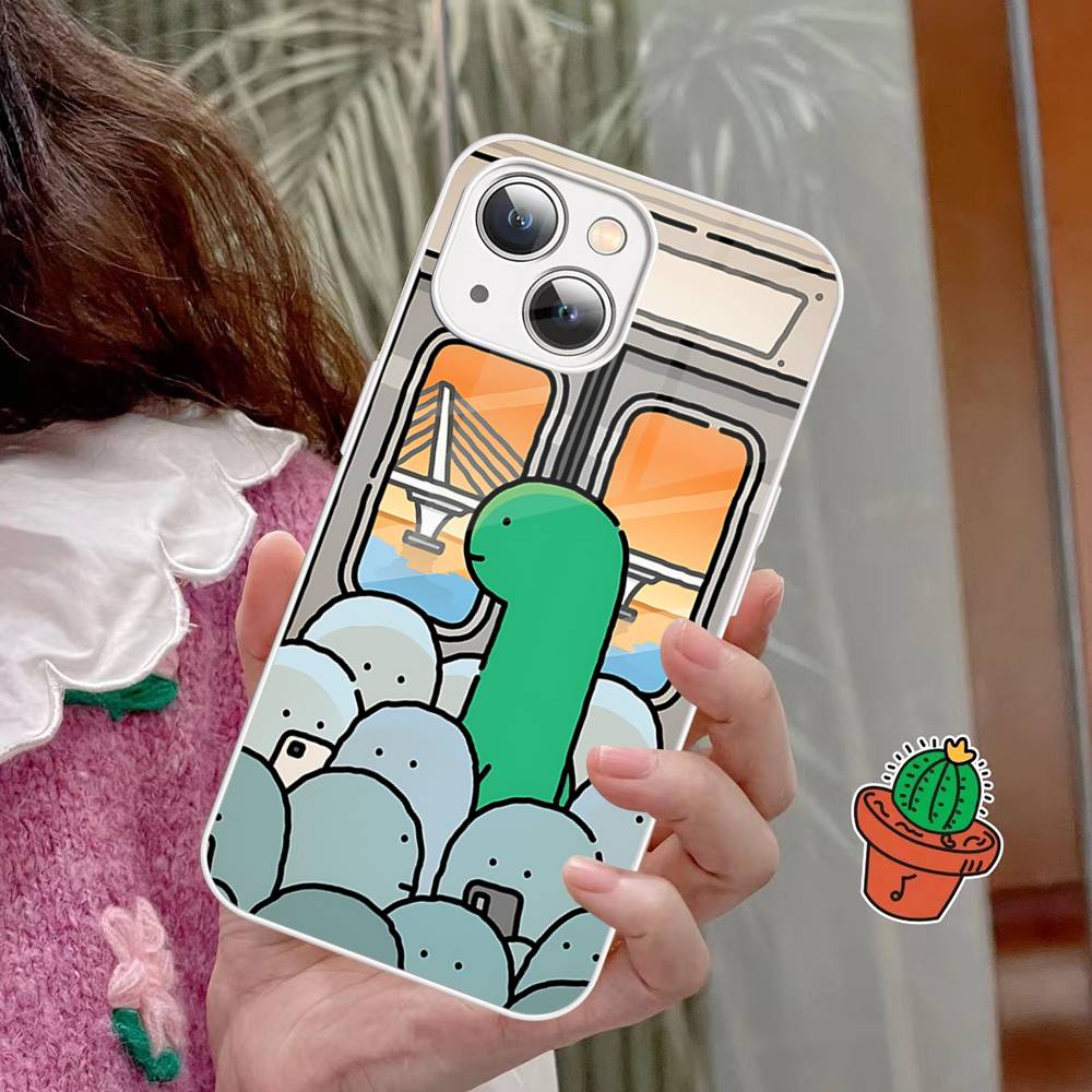 Cartoon J-Joguman Studio Tempered Glass For Iphone 14 13 12 11 Pro Mini XS MAX 14Plus X XS XR Cover