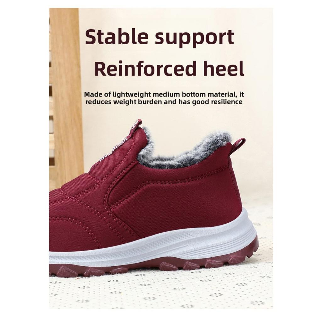 Warm Shoes, Winter Women's Shoes with Plush and Thick Boots, Large Size Short Boots, Unisex Shoes