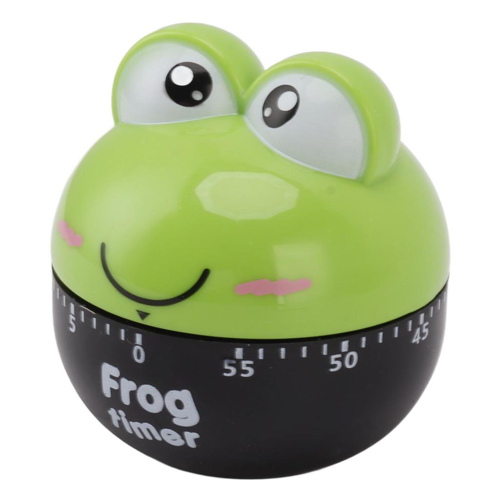 Cartoon Machinery Timer High Accuracy Adjustable 60 Minutes Mechanical Kitchen Cooking Timer for Kitchen Study Green