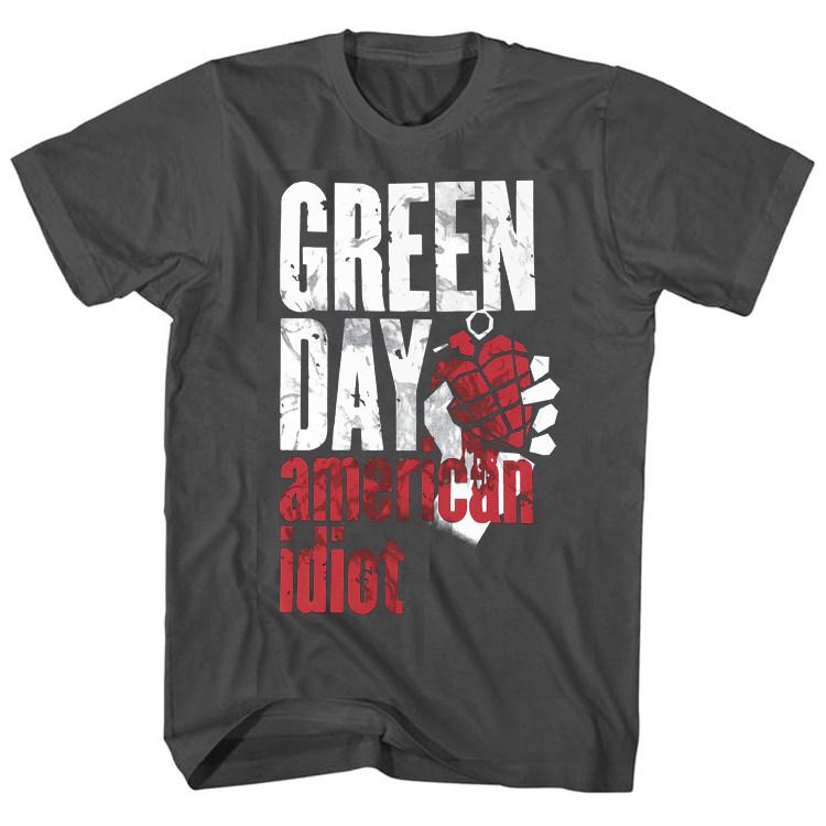 ZX Green Day Band Rock Casual TShirt Mens and Womens Luxury Band Brand Top