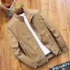 Spring and Autumn Men's Bomber Jacket Casual Men's Outerwear Windbreaker Stand Collar Jacket Men's Workwear Jacket