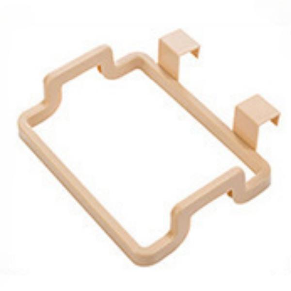 Plastic Trash Rack Storage with Dual Compartments for Easy Waste Separation, Hangs On Cupboard Door, Available In Multiple Colors