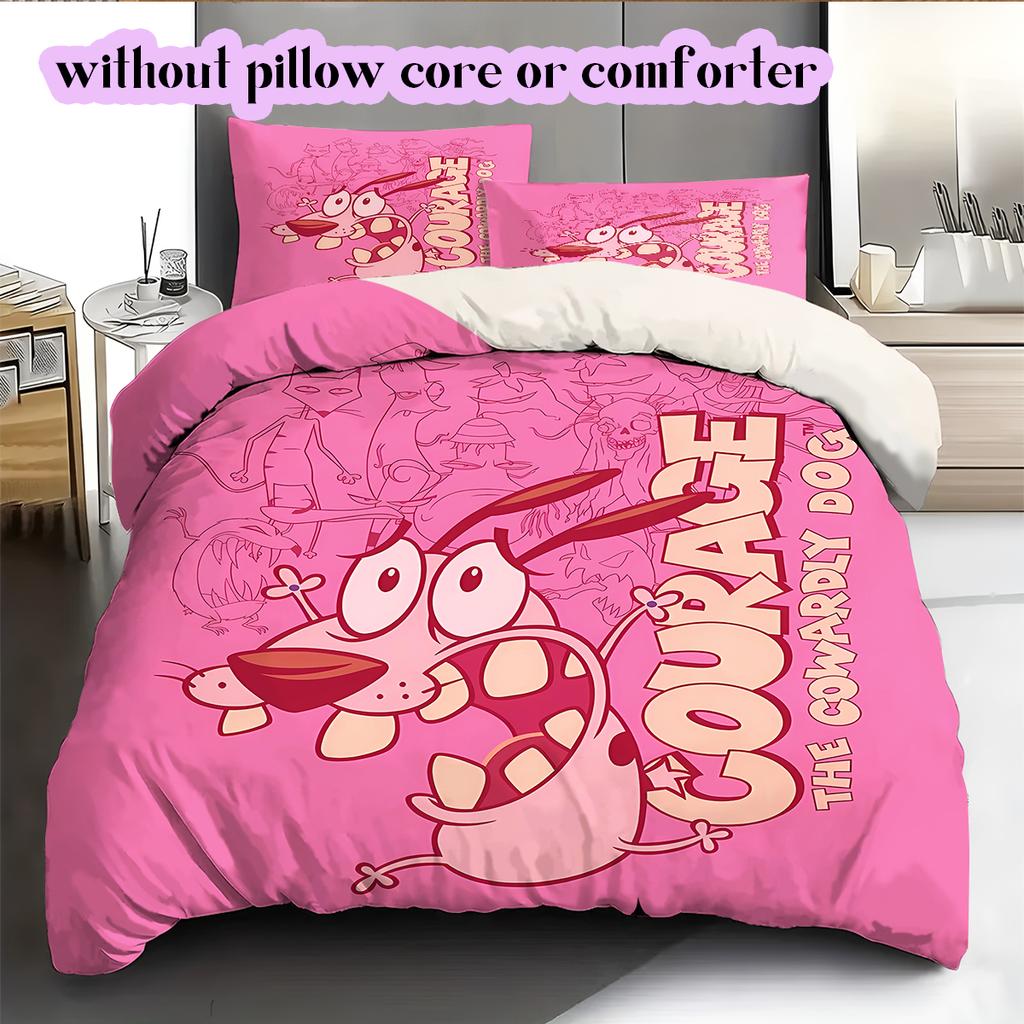 Gabby Cartoon Muster Bettwäsche Steppdecke Set Bettbezug Kissenbezug Heimdekoration Geburtstagsgeschenk (1*Bettbezug+ 2*Kissenbezug, ohne Füllung)