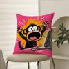 Suitable For Spoof Animal Joke For workers Pillow Case Comfort Sofa Bed Silky elegant Invisible zipper Decorative cushion cover