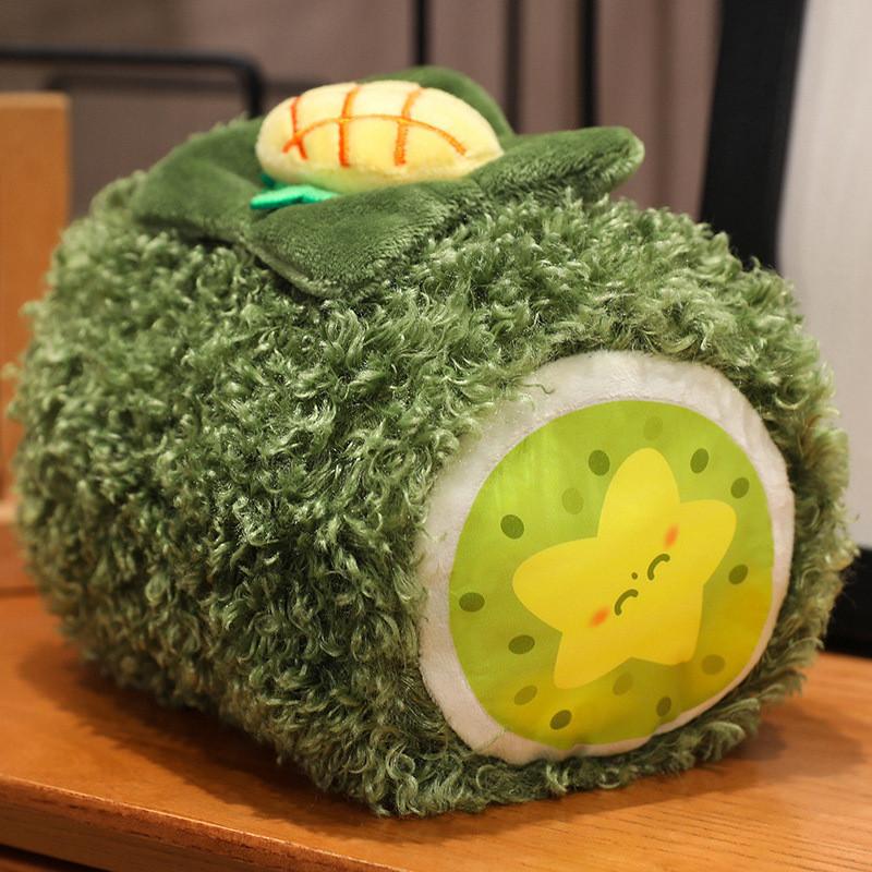 Adorável Pelúcia Macia de Pão de Chocolate Macaron Rolo Suíço Animal de Pelúcia Presente de Aniversário