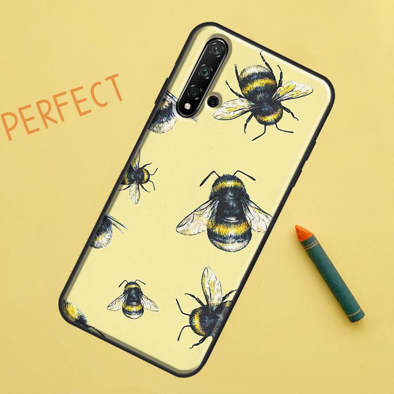 Bee Honey For Huawei Nova 8i 12i 11i 12s Y73 Y72 Y61 Y91 Y90 Y70 Y60 9 10 SE P30 P40 Lite P60 Pro Case