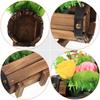 DIY Bouquet Decor Fake Flower with Wooden Pot Vivid Realistic Home Office Scene Layout Flower Artificial Flowers