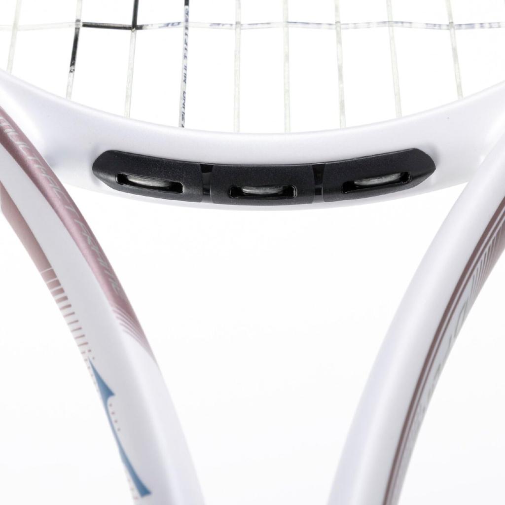 MIZUNO Deeforce Tennis Racket for Soft 00X Size VS-50 Tennis, White/Pink Gold, 63JTN647,