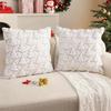 Multipurpose Christmas Pillow Cover Christmas Element Throw Pillows Cover for Home Room Sofa Couch Decoration