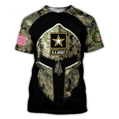 Latest US Marine Corps Set Soldier Camo 3D Harajuku Print Outdoor Sports Loose Men's Comfortable Casual Fashion T-shirt Top