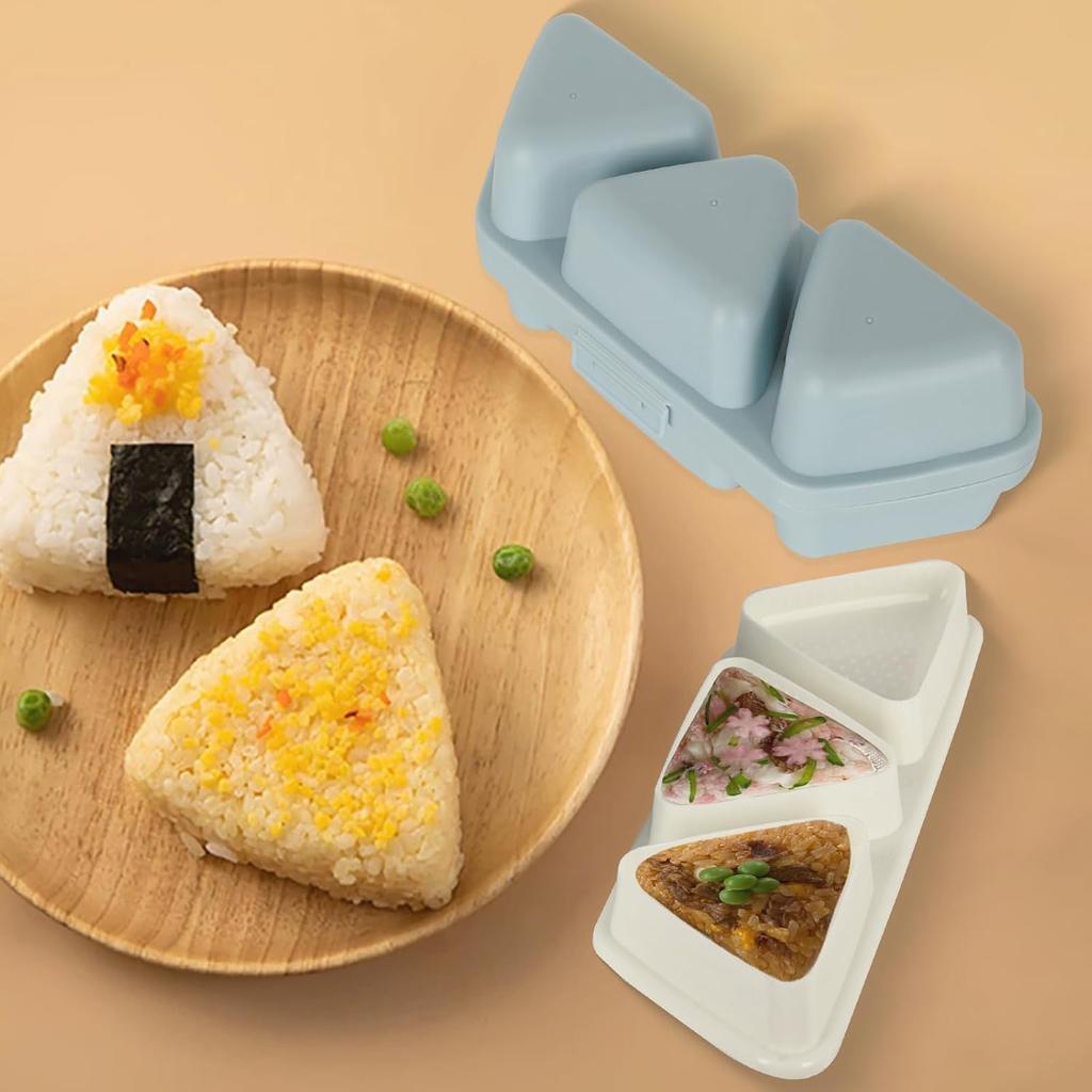 6 in 1 Onigiri Form Dreieck Sushi Form Einmal Schnell 6 Stück Sushi Machen - Multifunktionale Reisballform zum Herstellen und Aufbewahren von Sushi