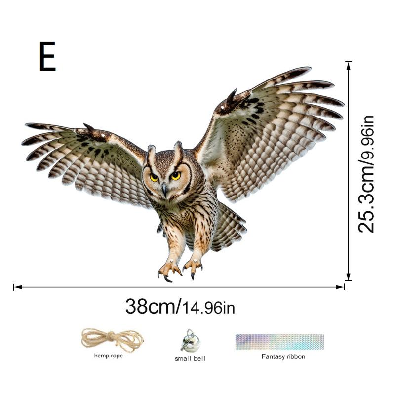 *Hot Sale Waterproof Bird Scarer Simulation Owl Bird Repellent Pest Control Artificial Scarecrow With Reflective