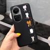 Case For Oppo Reno10 Pro Global Version Cover Bumper For Reno 10 10Pro 5G CPH2531 CPH2525 Soft TPU Capa With Cartoon Print Etui