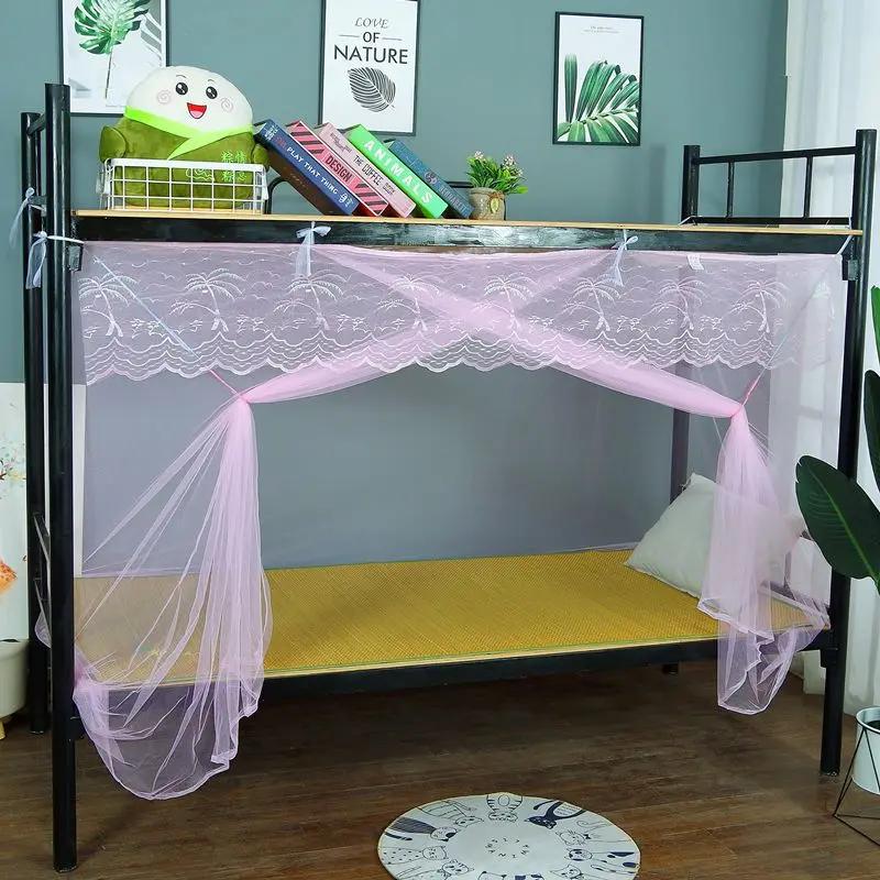 Mosquito Net White Mesh Camping Tent Square Foldable Summer Sleeping Bed Curtain Household Princess Lace Insect Canopy Dormitory