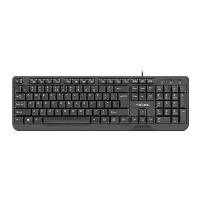 Tastatur - Natec - NKL-1720 - Svart - Spansk QWERTY - 1,8 m USB