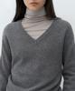 MUSINSA STANDARD WOMAN [Victoria Wool] Women'S V-Neck Knit [Heather Grey]