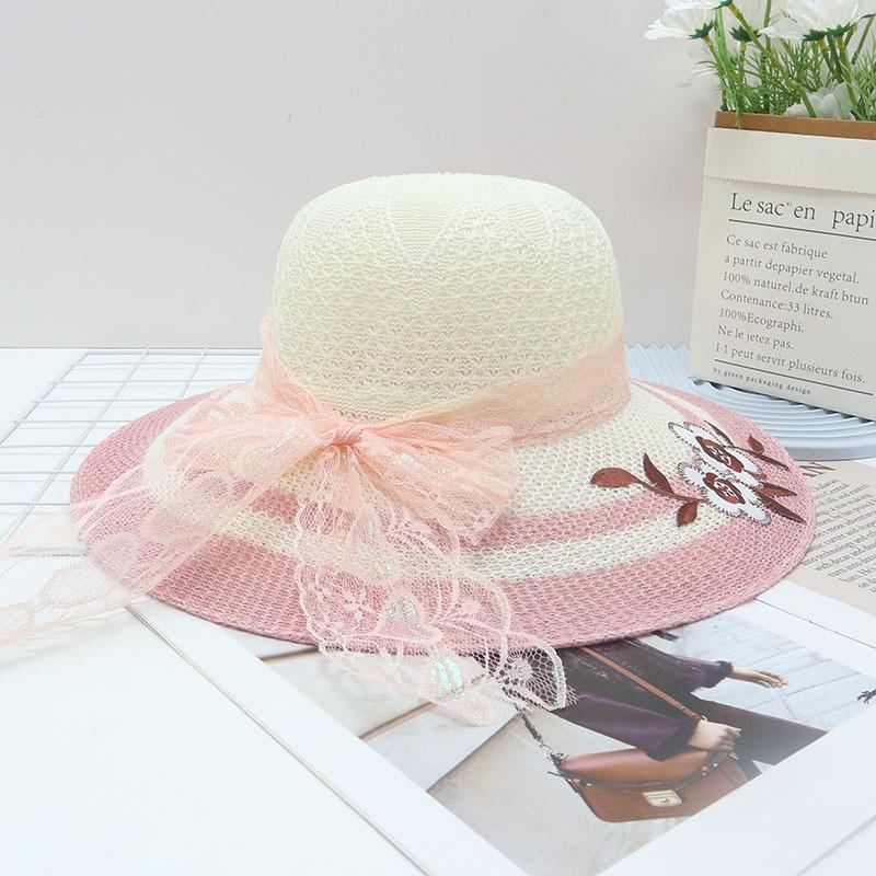 Women's Summer Wide Brim Straw Sun Hat for Beach & Vacation