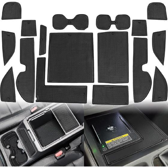 Auovo Cup Holder erts Liners Compatible with Honda CRV Accessories  2024 2025 2026 CR-V Door Slot Pad Car Interior Non-Slip Dust Mat Center Console