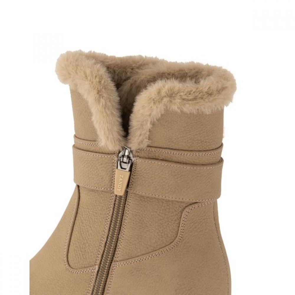 Tandy Damskor med pälskant J1560v Beige