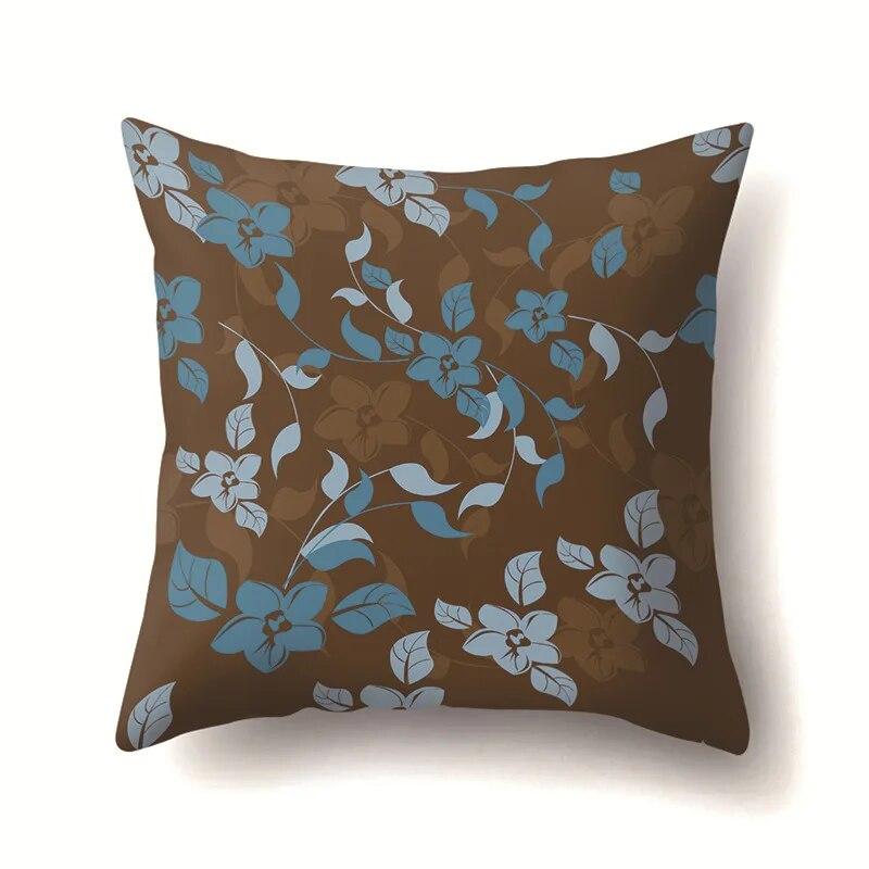 Leaf Flower Pillowcase Office Cushion Cover Living Room   Riding Waist
