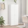 White Filing Cabinet 60 X 32 X 153 Cm Particleboard