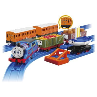 TAKARA TOMY Plarail Thomas GOGO Thomas Thomas and Annie Clarabelle and Friends Train Ages 3 and Up & Set, Toy,