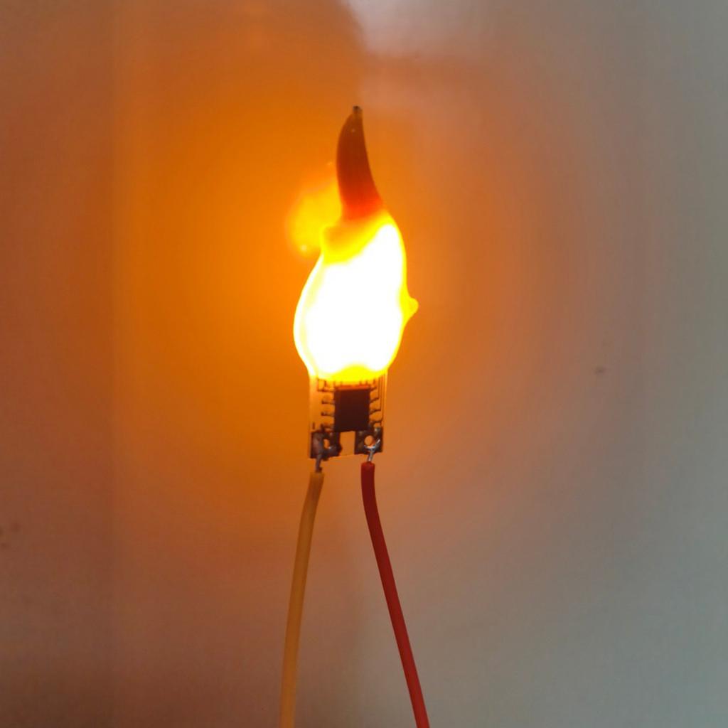 3/5/10PCS Flame Light Bulbs 2200K Diode 3V LED Flame Effect Light Bulb Light Bulb Accessories for Halloween Christmas Decor