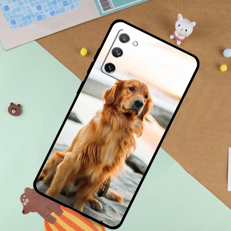 Golden Retriever Dog Soft Case For Samsung Galaxy S25 Ultra S9 S10 S20 S22 S21 Plus S23 FE S24 Ultra Funda Cover