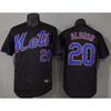 New York Mets 20 Pete Alonso Black Baseball Jersey Unisex Fan Apparel Cotton Stitched Team Uniform