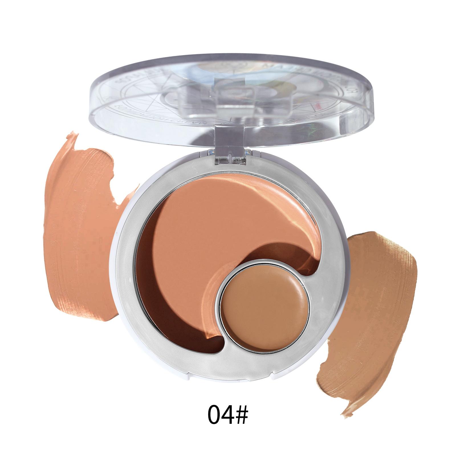 

Консилер 2-в-1 Основа для покриття плям Темні кола під очима Сліди від прищів Тональна основа для відновлення сліз Без зняття макіяжу