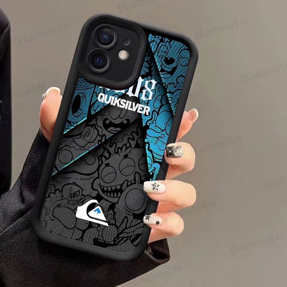 Surf Brand Q-QuiksilverS Logo Phone Case For IPhone 17 16 15 14 Plus 13 12 11 Pro Max Silicone Cover