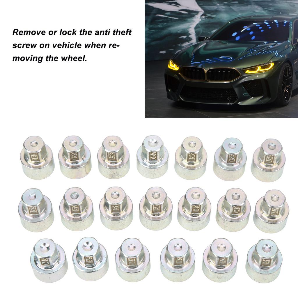 Wheel Lock Lug Nut Socket Set High Strength Stable Performance Anti Theft Lug Stud Removal Tool for Cars