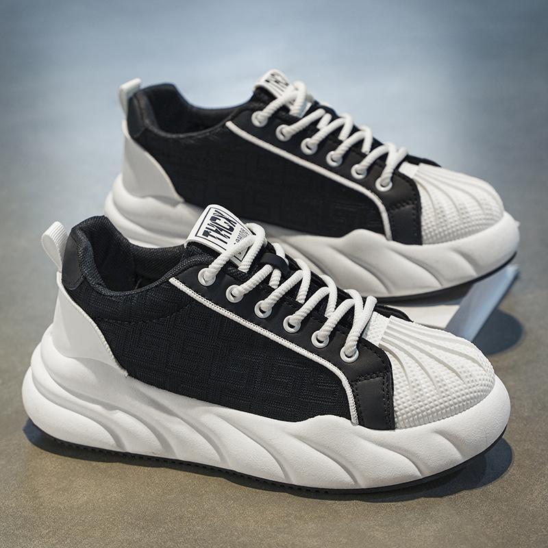 

Shell head men s shoes summer breathable mesh small white sports board shoes boys niche trendy brand versatile platform bread shoes 44