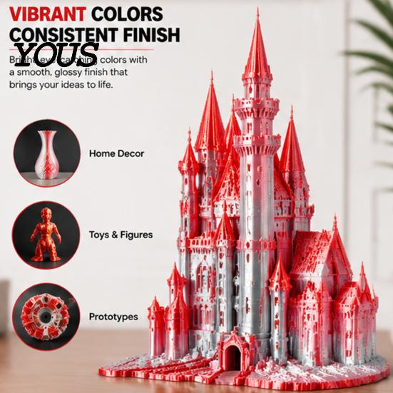 DIY Figurine Printing Material PETG 3D Printer Filament, 1.75mm Weather-Resistant High Toughness Low Shrinkage Filament Accessories for Projects,