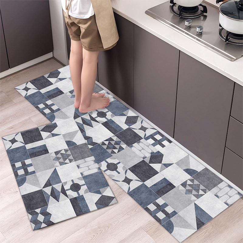 Simple and Luxurious Carpet Floor Mat Kitchen Carpet Bathroom Door Mat Foot Mat