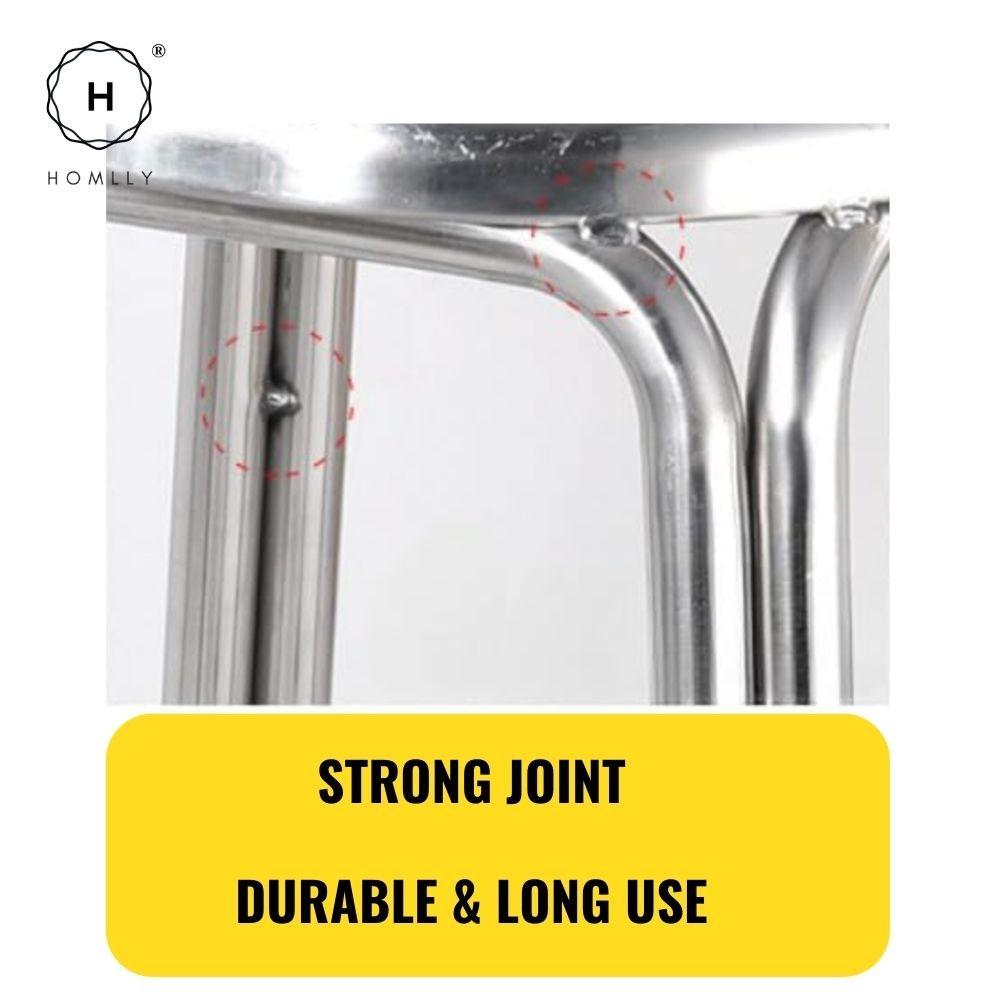 Homlly Tonii Stainless Steel Doctor Stool (Various Heights Available)