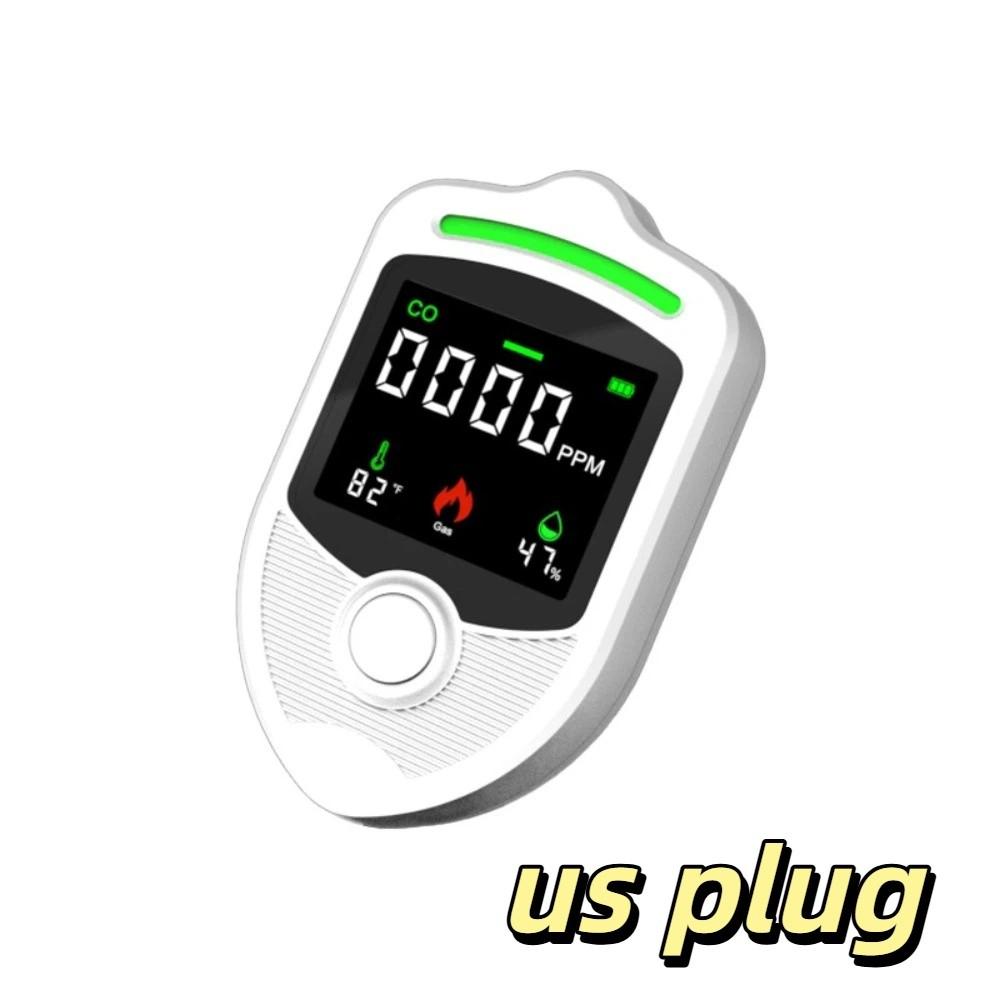 

4 Environmental Sensors Combustible Gas Alarm LCD Display Plugs & Play Gas Alarm Gas Alarm Garage US Plug